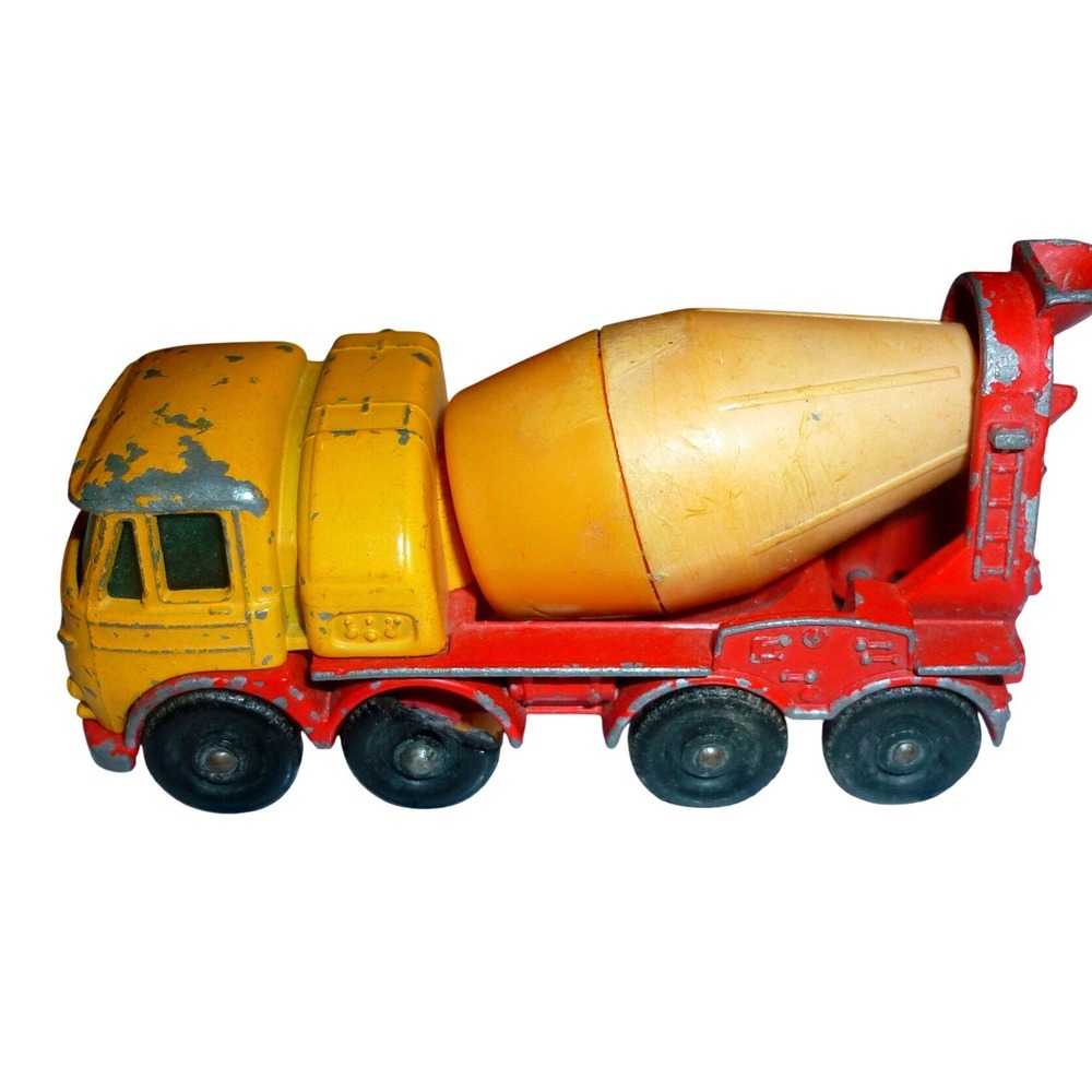 Vintage Matchbox Lesney No 21 Foden Concrete Truck Yellow Red England 1968 Loose